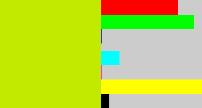 Hex color #c1ea00 - greeny yellow