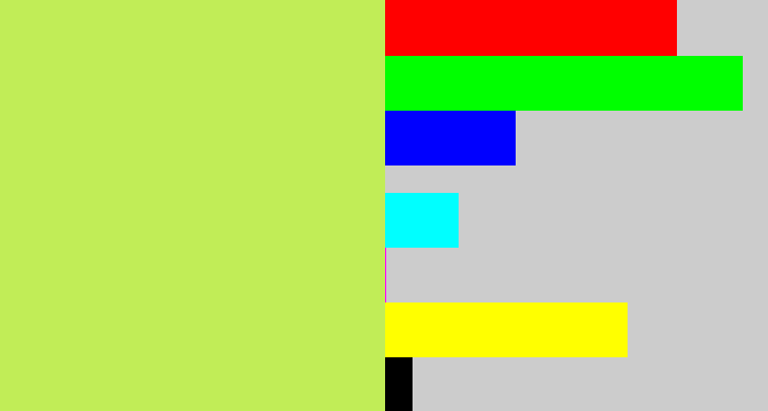 Hex color #c1ed57 - pear