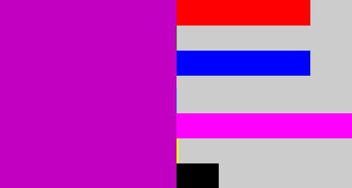 Hex color #c200c1 - vibrant purple