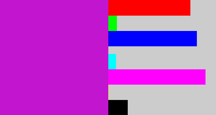 Hex color #c215d0 - purple/pink