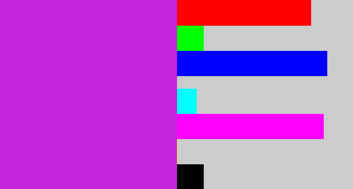Hex color #c225da - purple/pink