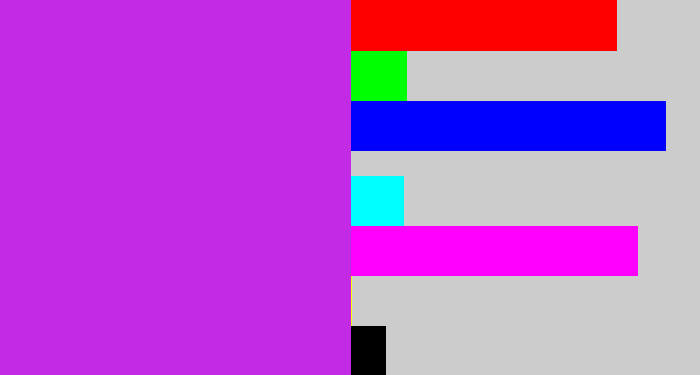 Hex color #c22ae5 - purple/pink