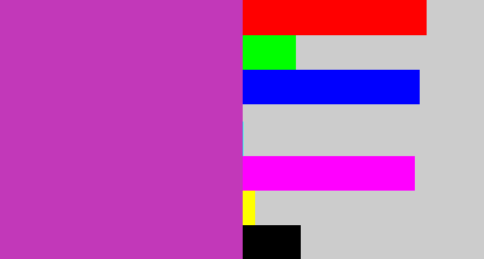 Hex color #c238b9 - purpley pink