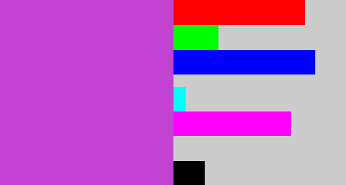 Hex color #c242d1 - pinkish purple