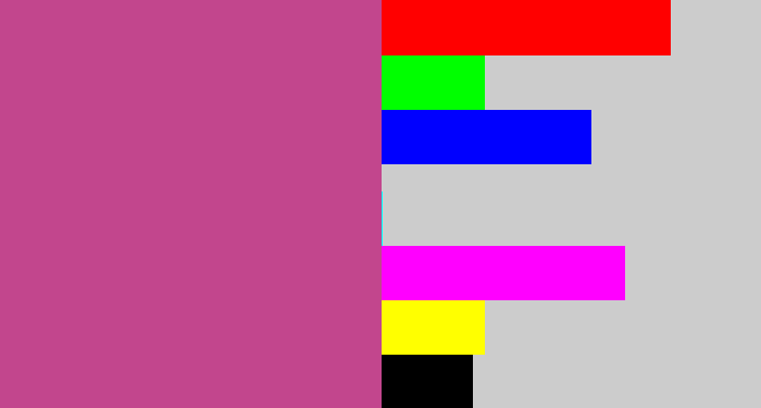 Hex color #c2468d - darkish pink