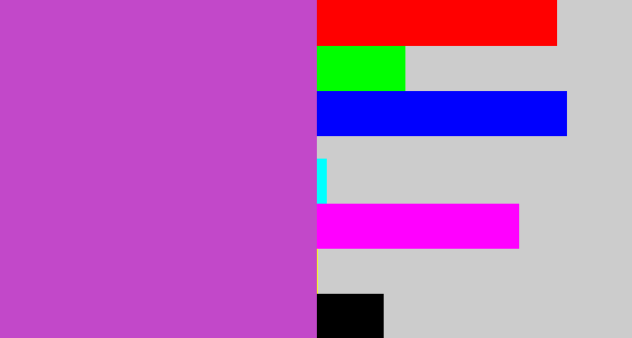 Hex color #c248c9 - pinky purple