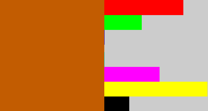 Hex color #c25c01 - orange brown