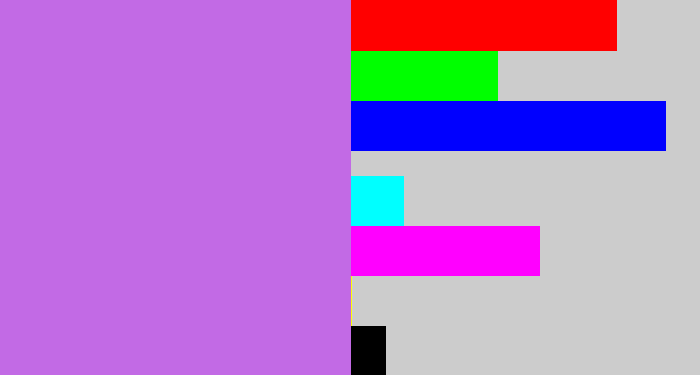 Hex color #c26ae5 - light purple