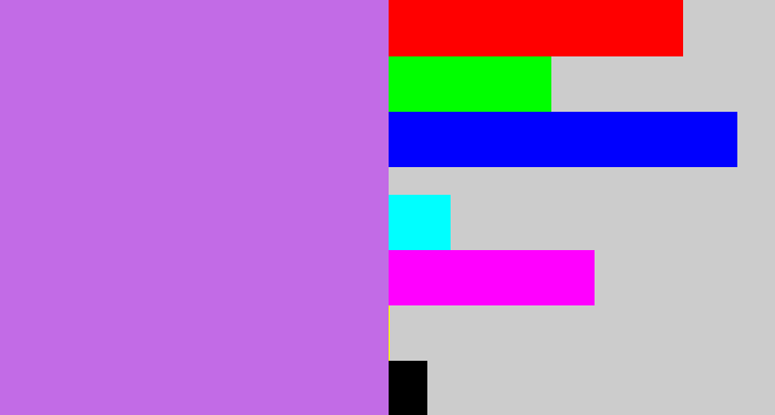 Hex color #c26be6 - light purple
