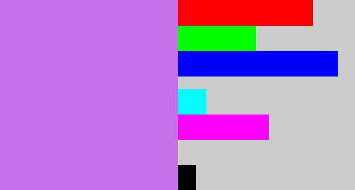 Hex color #c271e6 - light purple