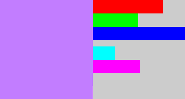 Hex color #c27dff - light purple