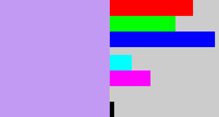 Hex color #c29af4 - baby purple