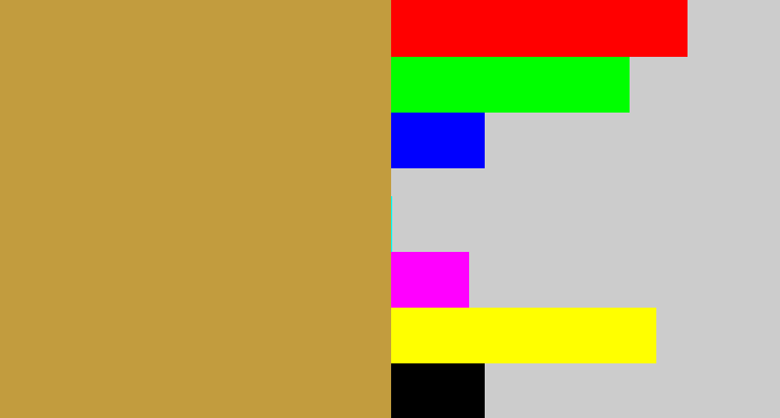 Hex color #c29c3e - camel