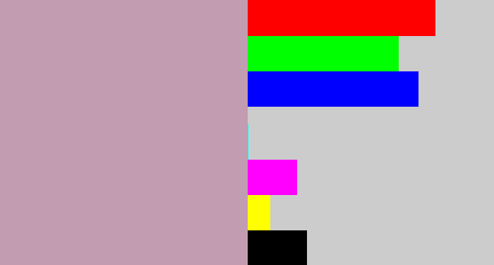 Hex color #c29cb1 - pinkish grey
