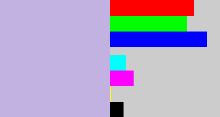 Hex color #c2b2e1 - lavender