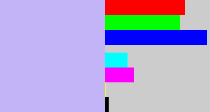 Hex color #c2b4f7 - pale violet