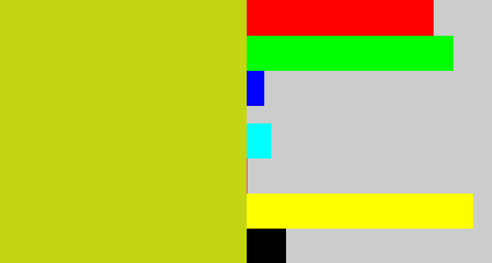 Hex color #c2d712 - green/yellow