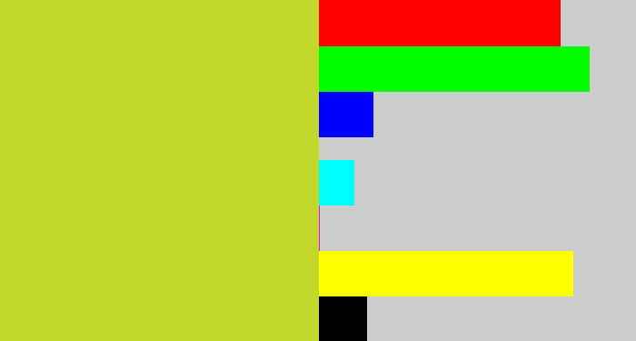 Hex color #c2d92b - sickly yellow