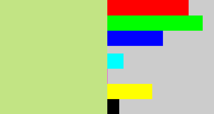 Hex color #c2e484 - greenish beige