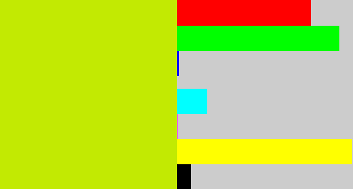 Hex color #c2ea02 - greeny yellow