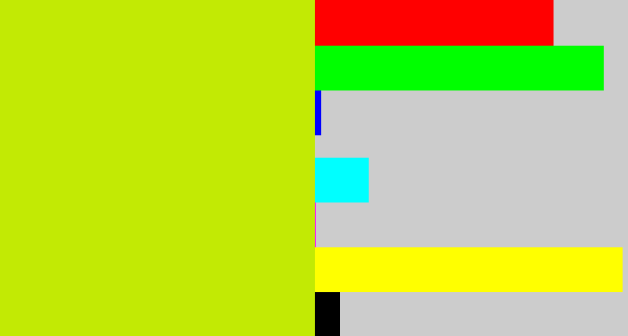 Hex color #c2ea04 - greeny yellow