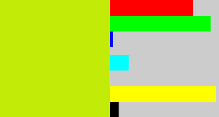 Hex color #c2eb07 - chartreuse
