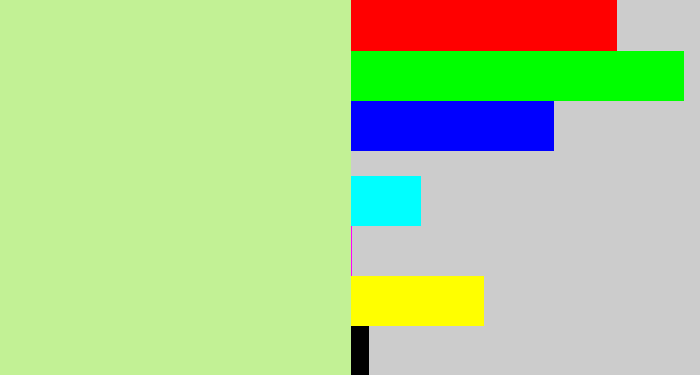 Hex color #c2f195 - celery