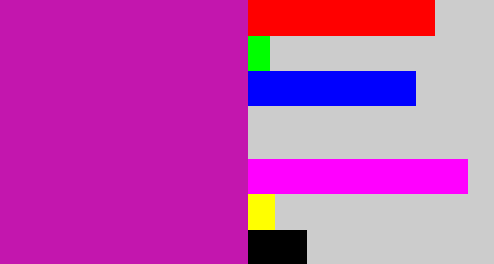 Hex color #c316ae - barney