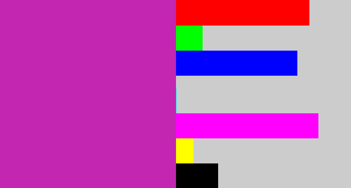 Hex color #c326b0 - purpley pink
