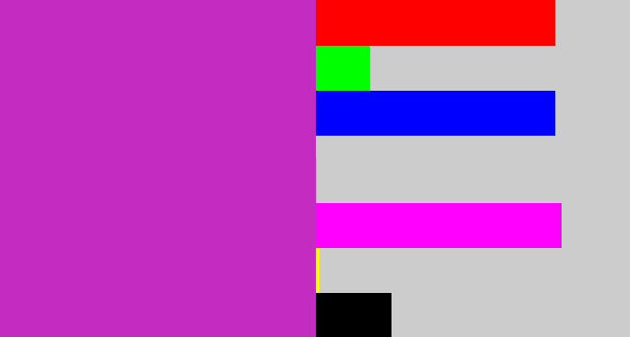 Hex color #c32bc1 - purpley pink