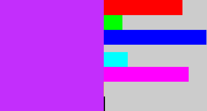 Hex color #c32efc - electric purple