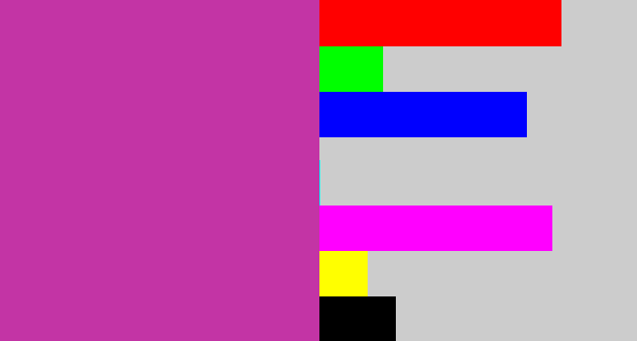 Hex color #c334a5 - purpley pink