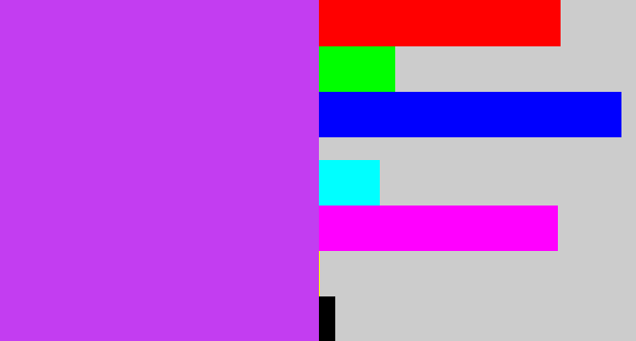 Hex color #c33df1 - heliotrope