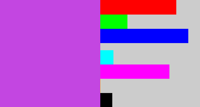 Hex color #c346e1 - pinkish purple