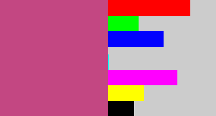 Hex color #c34782 - darkish pink