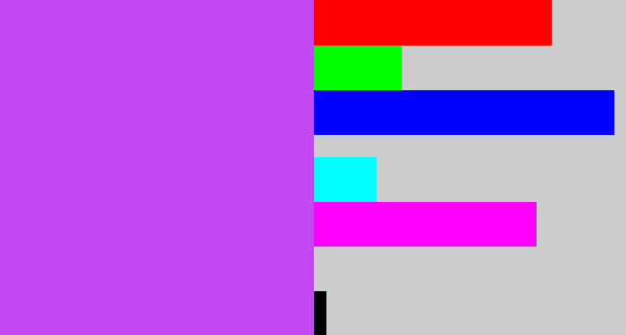 Hex color #c347f4 - heliotrope