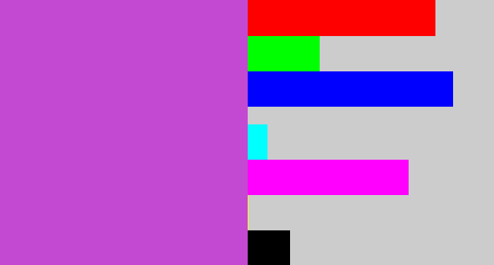 Hex color #c349d3 - pinkish purple