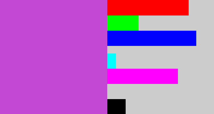 Hex color #c349d4 - pinkish purple