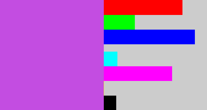 Hex color #c34de1 - pinkish purple