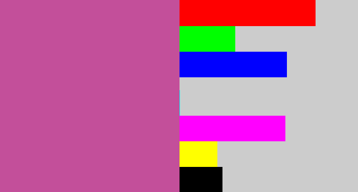 Hex color #c34f9a - purplish pink