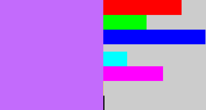 Hex color #c36bfc - easter purple
