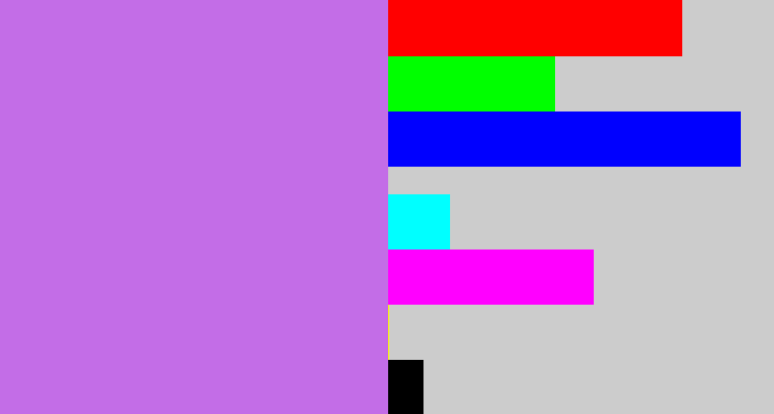 Hex color #c36de7 - light purple