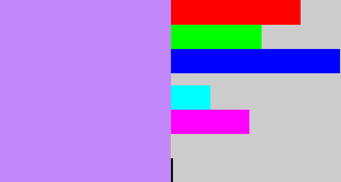 Hex color #c387fc - liliac