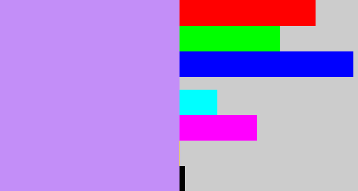 Hex color #c38ef8 - liliac