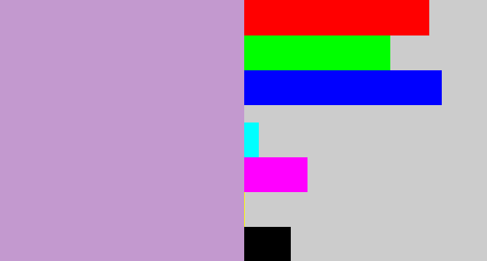 Hex color #c399cf - pale purple