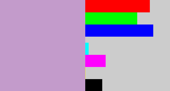 Hex color #c39bcb - pale purple