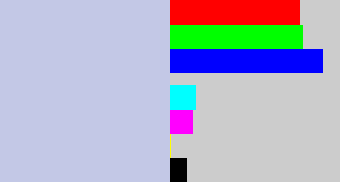Hex color #c3c8e6 - light blue grey