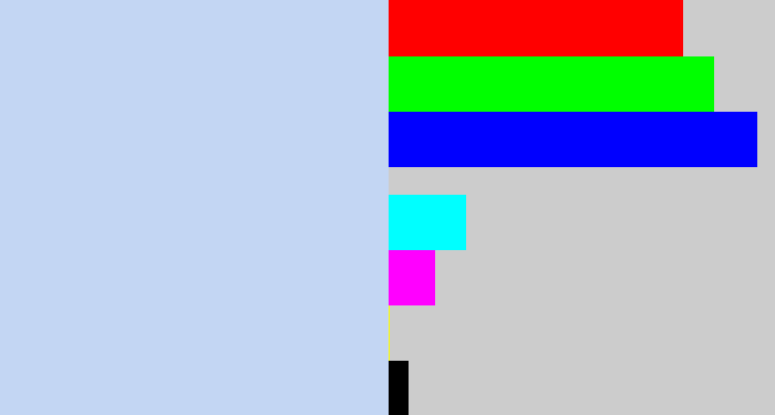 Hex color #c3d6f3 - light periwinkle