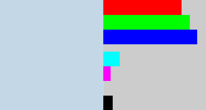 Hex color #c3d7e7 - light blue grey