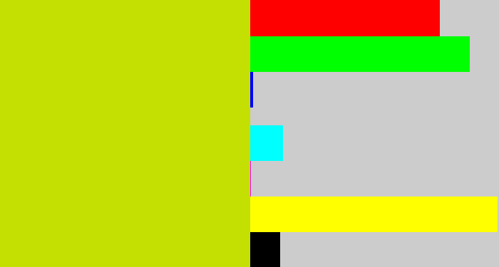 Hex color #c3e002 - green/yellow